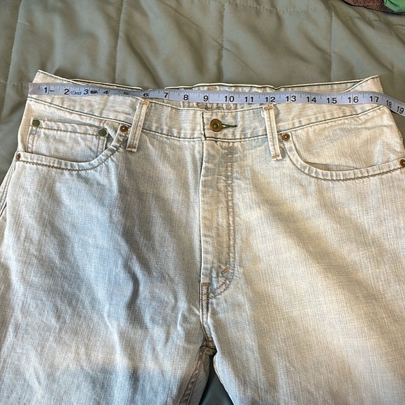 Levi’s Eco 539 Jeans Vintage Straight 36x30 Blue White Green Tab Denim Organic - Picture 16 of 16